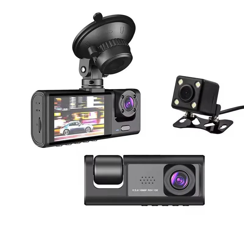 Conjunto de 3 Câmeras Automotiva WiFi 2 Polegadas